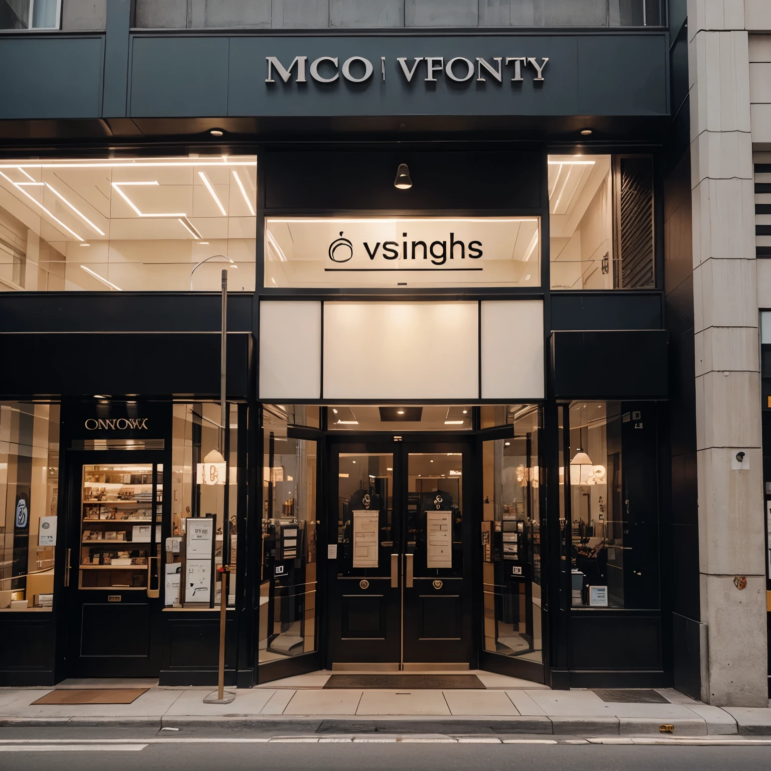 lighting store facade design