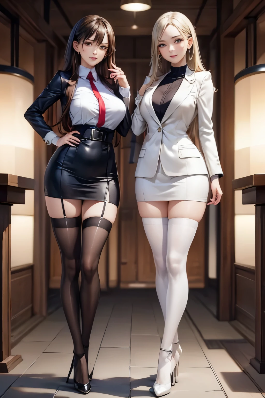 (Full body shot:1.3), Must show your face, anatomy correct, The character wears a student uniform,holding books,Wearing glasses, colorful, Strangling effect, High-heeled leather shoes, anklet, leg loops, collars, Heavy makeup, A shallow laugh, Latex over-the-knee socks must be worn, hyper HD, Ray traching, structurally correct, Award-Awarded, high detal, lightand shade contrast, cinmatic lighting, tmasterpiece, super detailing, high high quality, high detal, best qualityer, 16k