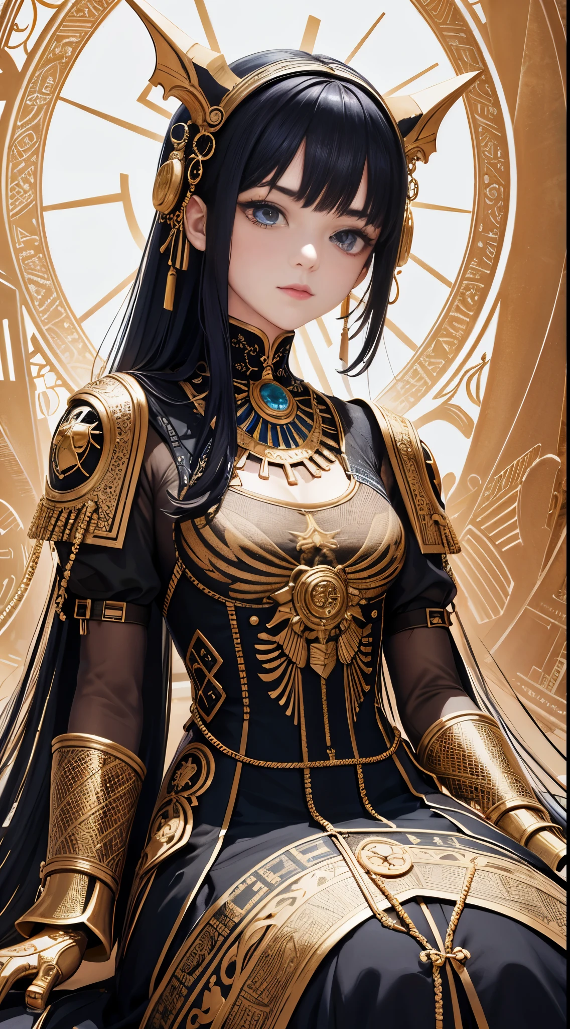 (master piece,highest quality,best quality,official art,Cosmetology and aesthetics:1.2),(1 girl),very detailed,(fractal art:1.3),very colorful,Most detailed 1 Machine girl,((surreal details)),sports late,global illumination,shadowing,Rendering with Octane,8k,super sharp,Metal,Complex,Decorations detailed,cool colors,egyptian details,非常にComplexディテール,realistic ray tracing,cgsociety trends,shining eyes of light,towards the camera,neon light details,mechanical limbs,blood vessels attached to tubeechanical vertebrae attached to the back,Mechanical cervical connection in the neck,sat down,Wires and cables connecting to the head