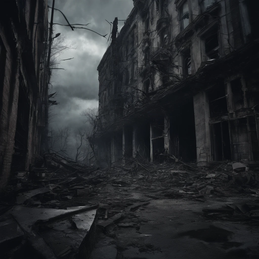 (best quality,4k,8k,highres,masterpiece:1.2),ultra-detailed,(realistic,photorealistic,photo-realistic:1.37),apocalyptic mode,statue of liberty,ruined,desolate,fire,smoke,dark sky,destroyed cityscape,crumbling buildings,chaos,abandoned streets,overgrown vegetation,ruins,decay,dystopian,post-apocalyptic,ominous atmosphere,dramatic lighting,destruction,desperation,loneliness,moody,color grading,apocalyptic clouds,devastation.