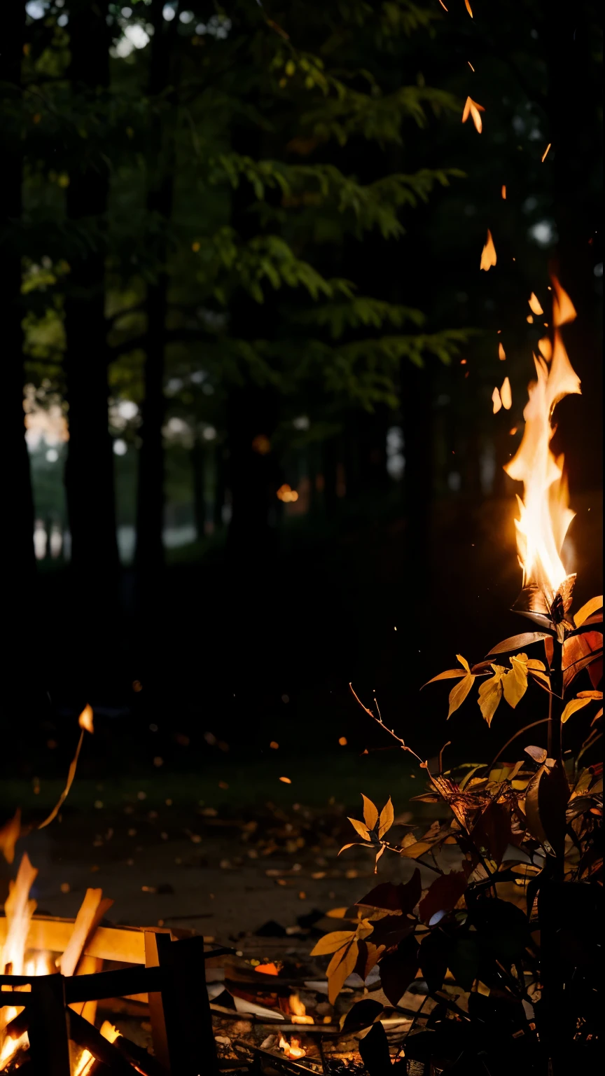 Sparks, Bonfire, Blur, Smooth, Branches, Fire, Miscellaneous, Miscellanea
