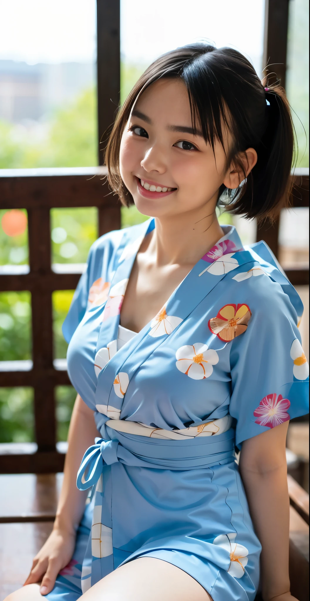 Japanese female, (underweight), (flat chest best quality:1.5), (cheerful grin:1.5),
a girl is walking in front of a delicate and beautiful moon-blue sky,front view