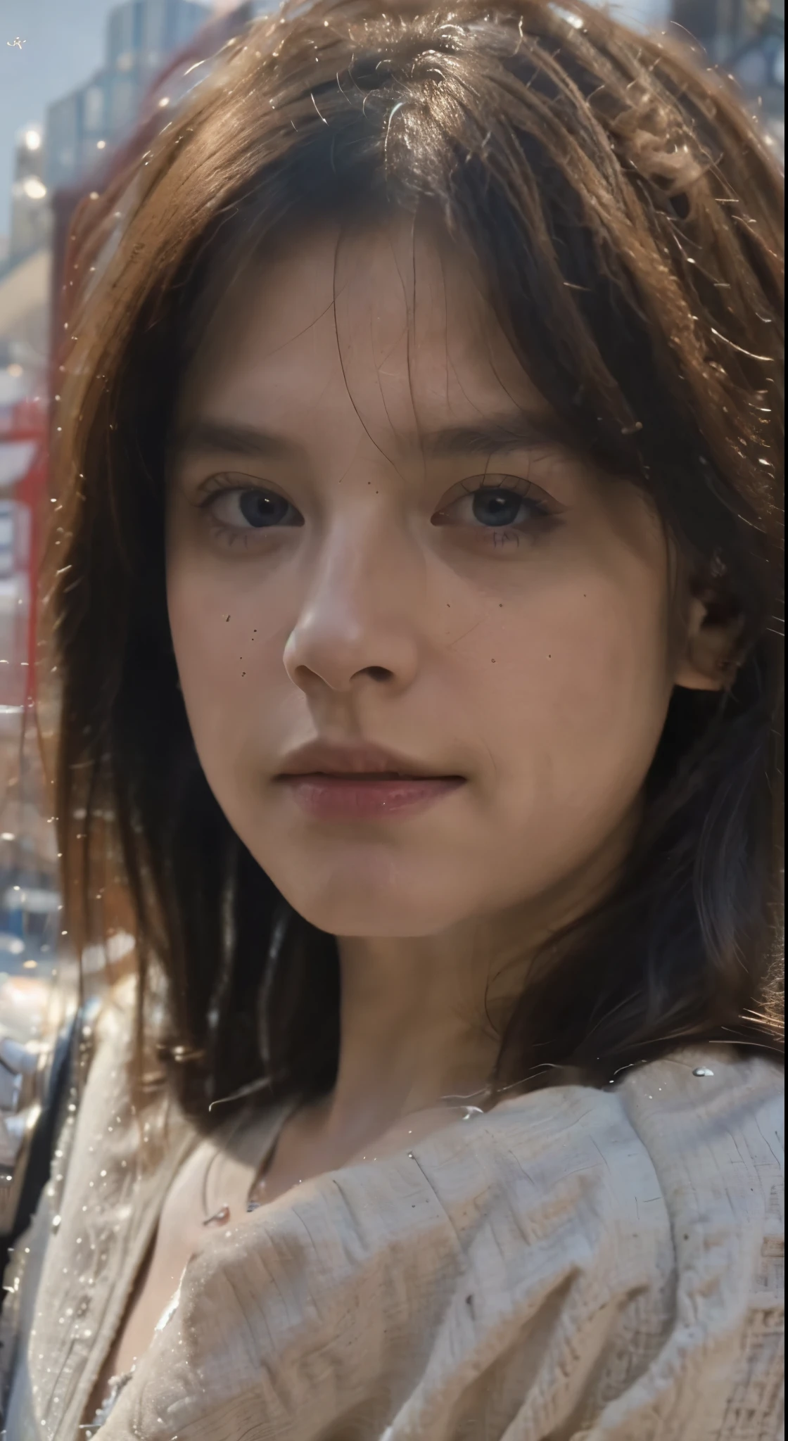 8K,Best quality, masterpiece, ultra high res, (photorealistic:1.4), raw photo, (Authentic skin texture:1.3), (film grain:1.3), (selfie angle),1girl,beautiful detailed eyes and face,masterpiece, best quality,close-up,upper bod,