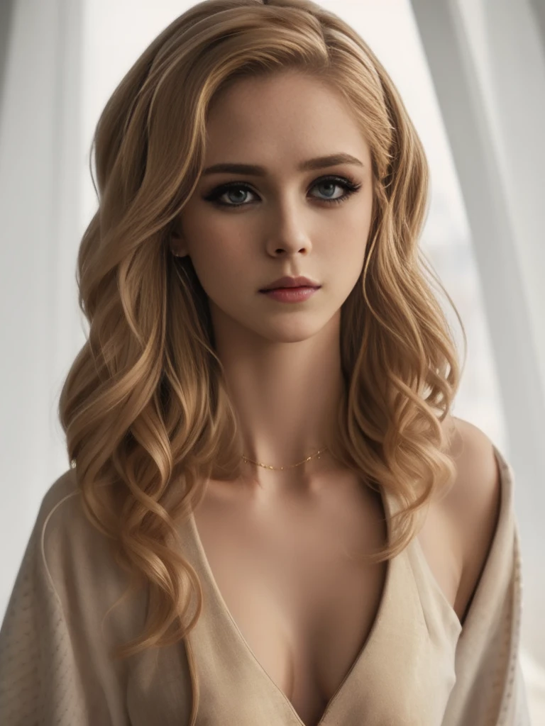 1girl, lithe babe with gigantic tits, dancer, fantasy setting, white robes, full body shot, golden hair, gold trim, embroidery, (best quality,4k,8k,highres,masterpiece:1.2),ultra-detailed,(realistic,photorealistic,photo-realistic:1.37),detailed eyes,detailed lips,extremely detailed face and features,longeyelashes,dramatic lighting,dramatic colors,magical,ethereal,fantasy art,digital art