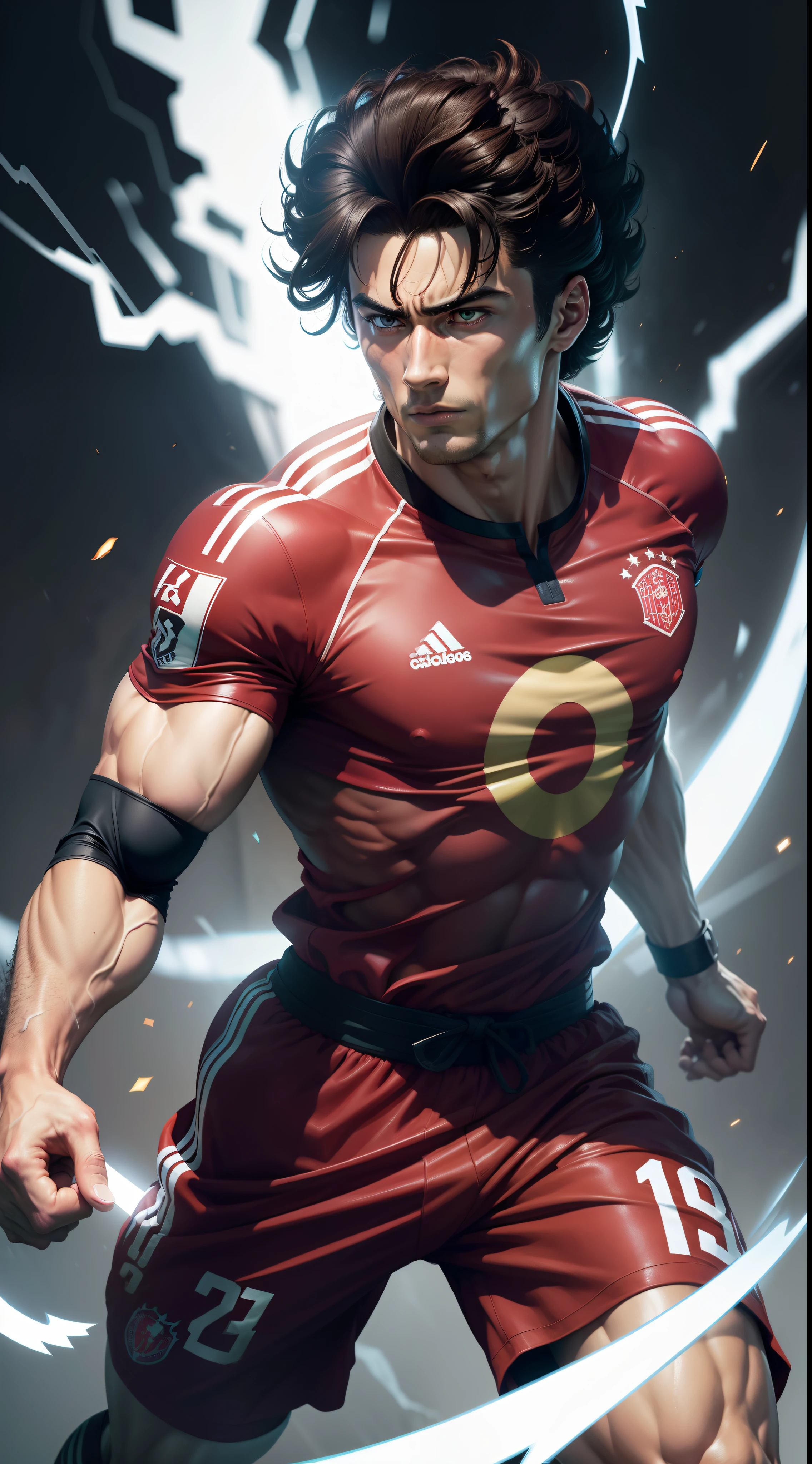 Fusion of Robert Lewandowski Kenshiro (Punho da Estrela do Norte)A relentless goalscorer who uses deadly techniques on the pitch to score goals.
