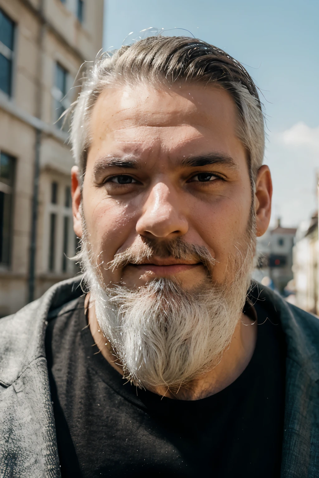 man with white beard, portrait