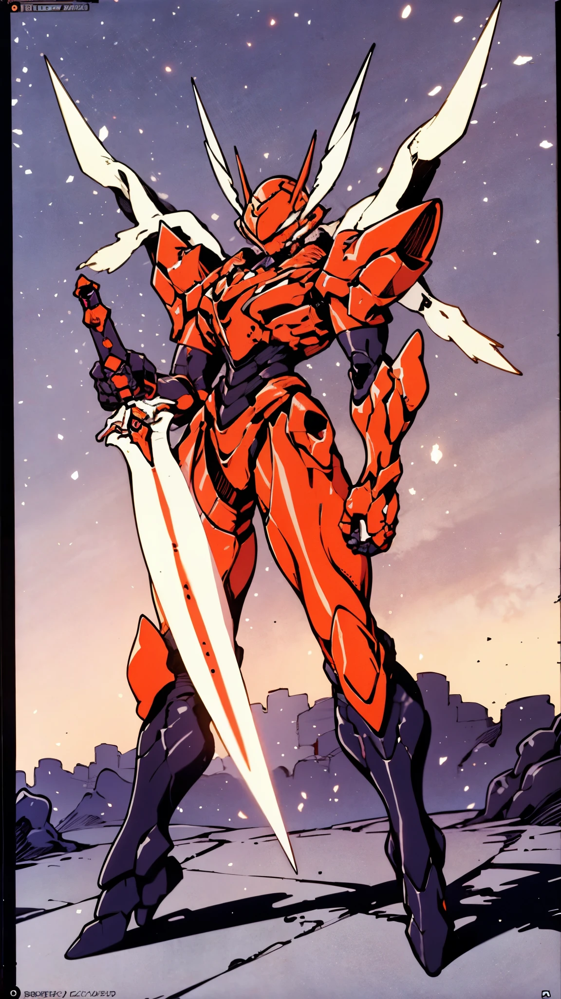 A woman adorned in fantasy-style full-body armor, a crown-concept fully enclosed helmet that unveils only her eyes, a composite layered chest plate, fully encompassing shoulder and hand guards, a lightweight waist armor, form-fitting shin guards, the overall design is heavy-duty yet flexible, ((the armor gleams with a golden glow, complemented by red and blue accents)), exhibiting a noble aura, she floats above a fantasy-surreal high-tech city, this character embodies a finely crafted fantasy-surreal style armored hero in anime style, exquisite and mature manga art style, (Queen bee mixed with Spider concept Armor, plasma, blood), ((Element, energy, elegant, goddess, femminine:1.5)), metallic, high definition, best quality, highres, ultra-detailed, ultra-fine painting, extremely delicate, professional, anatomically correct, symmetrical face, extremely detailed eyes and face, high quality eyes, creativity, RAW photo, UHD, 32k, Natural light, cinematic lighting, masterpiece-anatomy-perfect, masterpiece:1.5