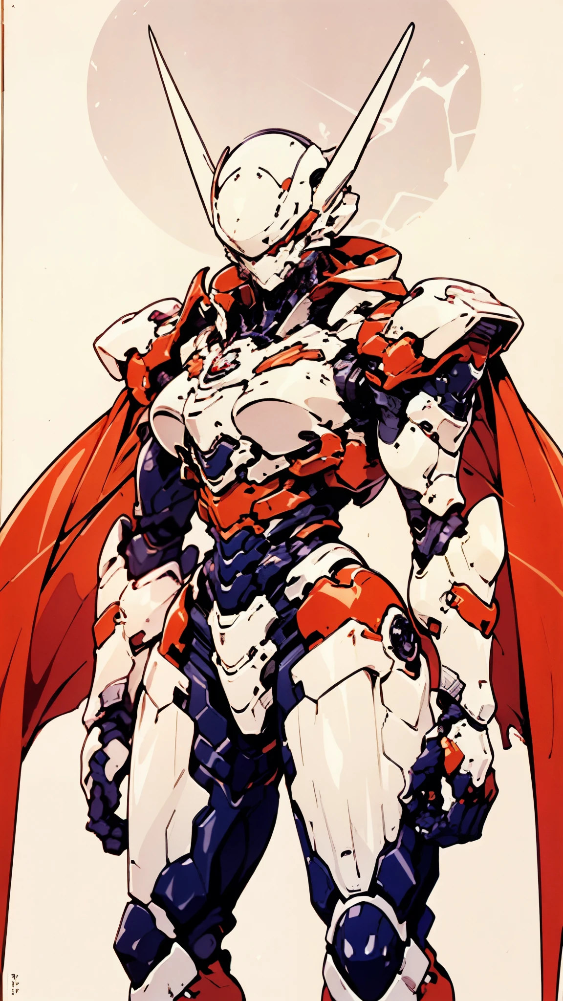 A woman adorned in fantasy-style full-body armor, a crown-concept fully enclosed helmet that unveils only her eyes, a composite layered chest plate, fully encompassing shoulder and hand guards, a lightweight waist armor, form-fitting shin guards, the overall design is heavy-duty yet flexible, ((the armor gleams with a golden glow, complemented by red and blue accents)), exhibiting a noble aura, she floats above a fantasy-surreal high-tech city, this character embodies a finely crafted fantasy-surreal style armored hero in anime style, exquisite and mature manga art style, (Queen bee mixed with Spider concept Armor, plasma, blood), ((Element, energy, elegant, goddess, femminine:1.5)), metallic, high definition, best quality, highres, ultra-detailed, ultra-fine painting, extremely delicate, professional, anatomically correct, symmetrical face, extremely detailed eyes and face, high quality eyes, creativity, RAW photo, UHD, 32k, Natural light, cinematic lighting, masterpiece-anatomy-perfect, masterpiece:1.5
