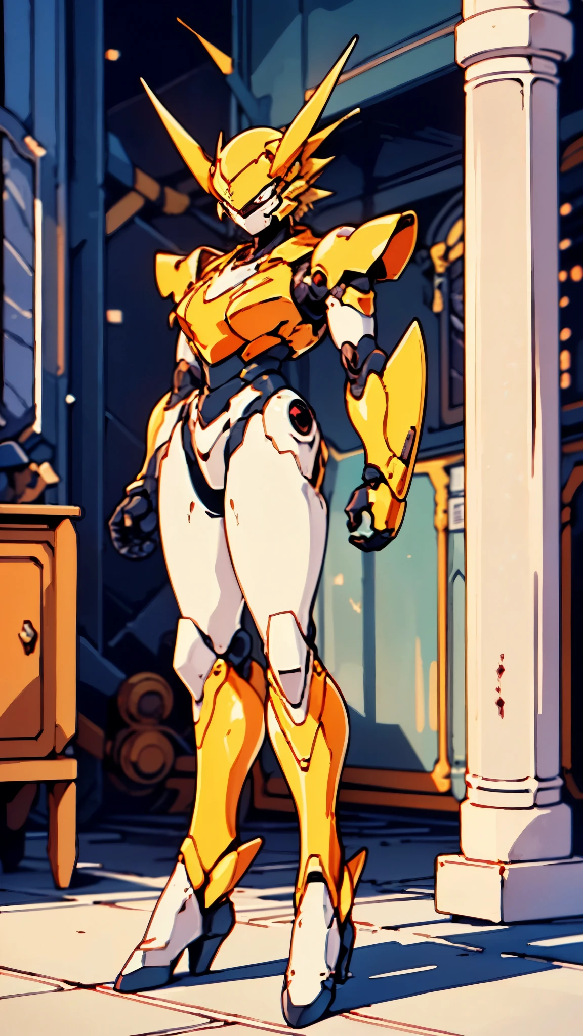 A close up of a cartoon character standing in a room - SeaArt AI