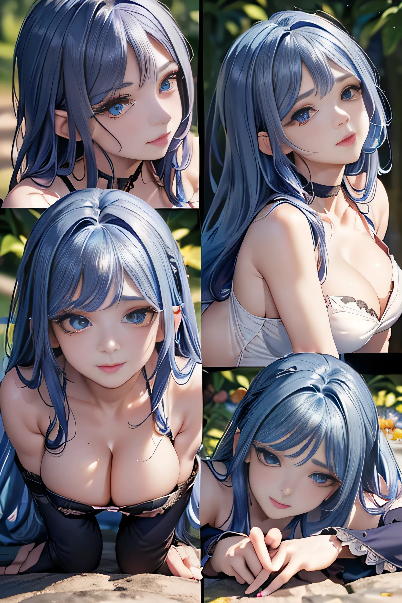 (photorealistic:1.8, highest quality:1.8,8K masterpiece:1.8,High resolution,muste piece:1.8,RAW Photos,cinematic lighting,red and purple dream colors),A world of fantasy, swords and magic,23 year old woman,(white leotard,choker,Cleavage cut),( face,details face,detailed lip,beautiful detailed blue eyes:1.7,double eyelid:1.6,long eyelashes,beautiful skin:1.8), (photo seen from behind:1.4),(looking at the camera:1.5),( midium Hair:1.2,Beautiful shining blue blonde hair:1.5), expression(Impish Smile:1.3,face turns red:1.3),(Moderate chest:1.3), Pause(Dynamic pause,crawl on all fours,(crawling position on their hands and knees:1.5, beautiful butt, butt focus),background(Fantasy forest with blooming flowers),(detailed perfect face),anatomically correct,normal hands:1.5,normal finger:1:5,normal feet:1.5,(cameltoe)