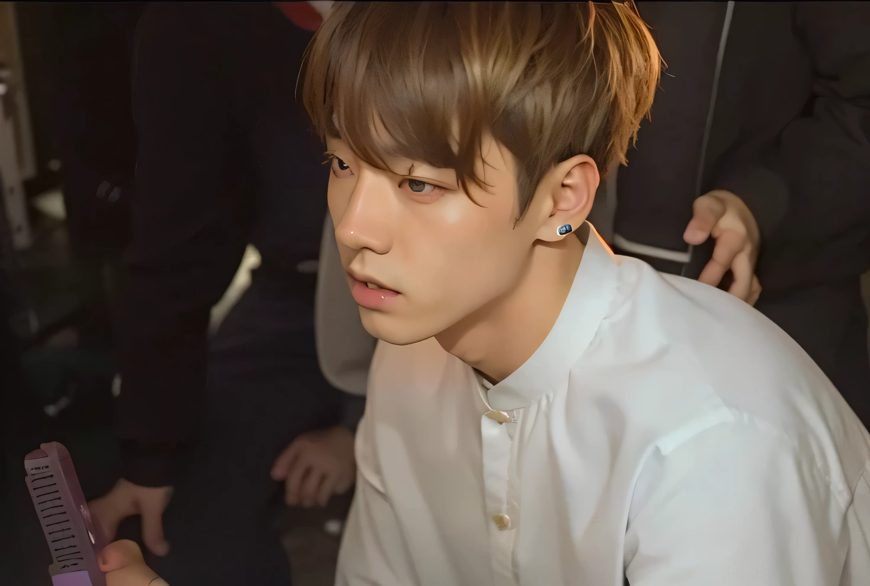 Asian man in black jacket and black shirt posing for a photo, jungkook, Jimin\labios regordetes, Jimin\swollen right eyelid, hyung tae, Jimin, jinyoung shin, Yoongi de pelo negro, parque jimin, foto de perfil, kim taejin, Foto de perfil de la foto de cabeza, ✨🕌🌙, taken in the early 2020s