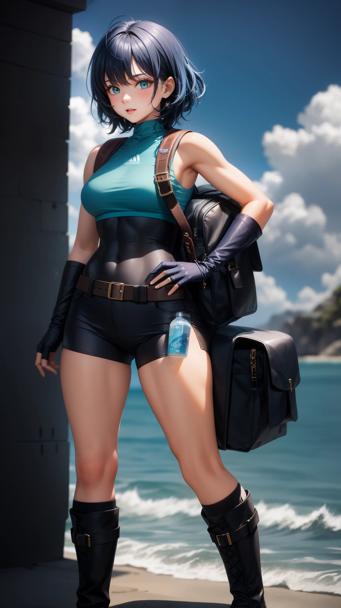 1mechanical girl,((ultra realistic details)), portrait, global illumination, shadows, octane render, 8k, ultra sharp,metal,intricate, ornaments detailed, cold colors, egypician detail, highly intricate details, realistic light, trending on cgsociety, glowing eyes, facing camera, neon details, machanical limbs,blood vessels connected to tubes,mechanical vertebra attaching to back,mechanical cervial attaching to neck,sitting,wires and cables connecting to head