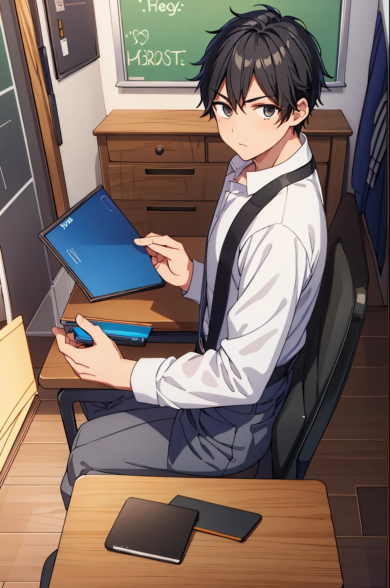 black hair, perfect host boy, man, teacher, one guy