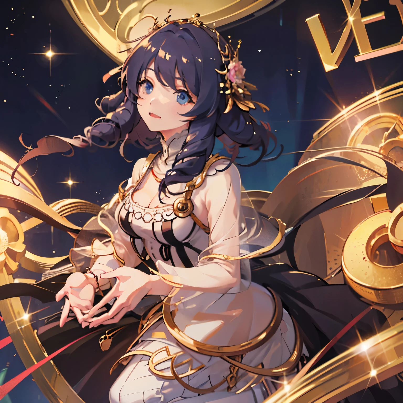 (extremely detailed render 8k wallpaper), the most beautiful artwork in the world, goodness holds Earth in her hands