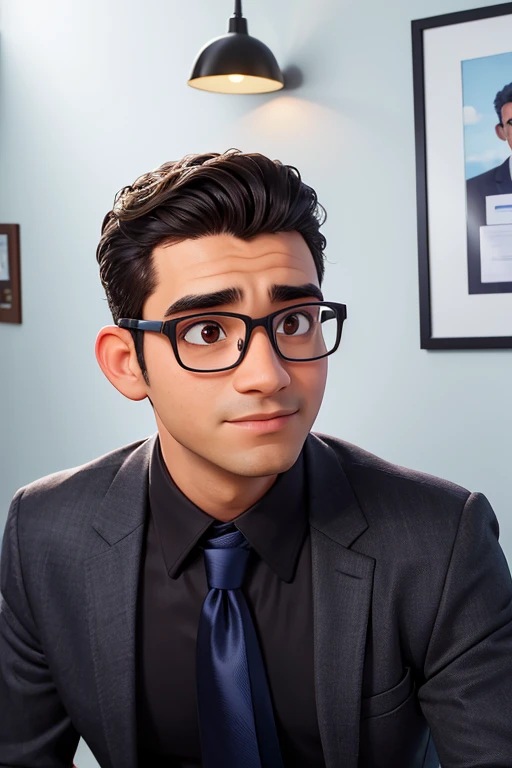 Man in glasses and black shirt with tie, André Rios, foto profissional, vitor maristane, david rios ferreira, foto frontal, foto de perfil profissional, icaro carvalho, Christian Orrillo, caio santos, Mohammed Chahin, henrique alvim corrêa, profile picture with headshot, José Miguel remains French