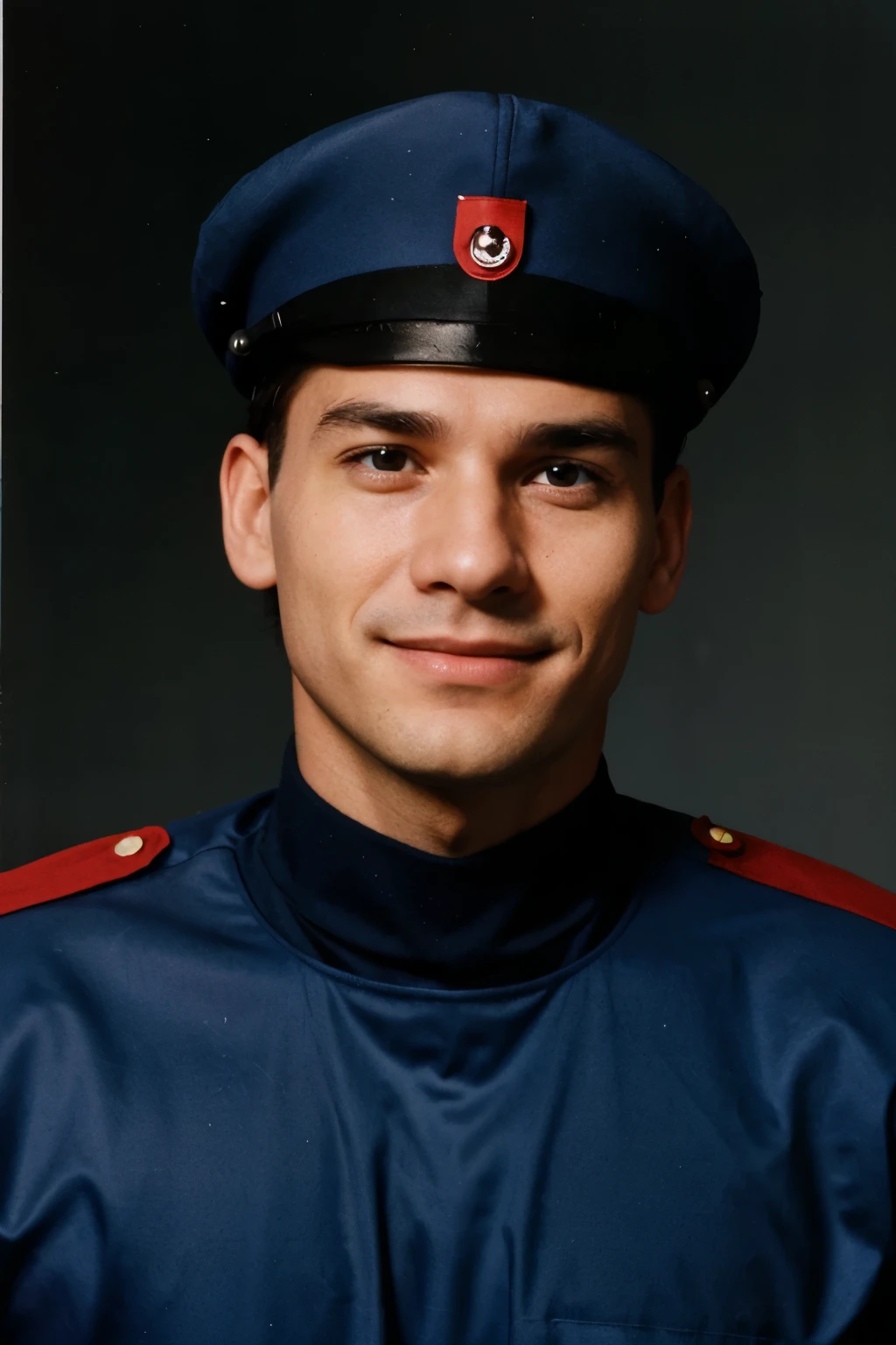 1990 one man soldier 35yo with sinister smile
