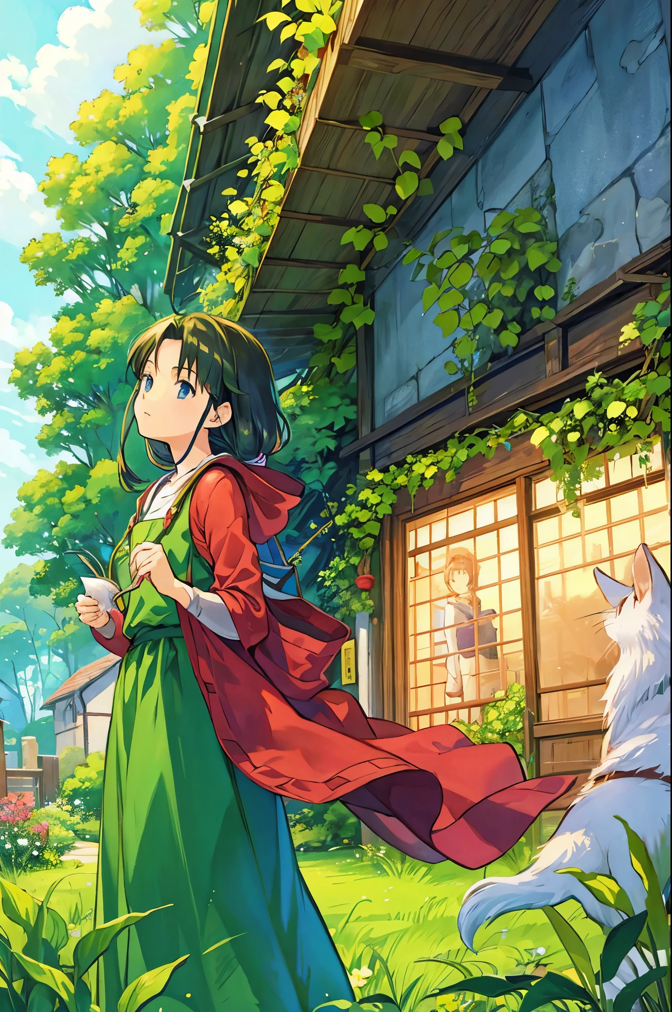 Arrietty living temporarily、ghibli wallpaper、fantasy、drawn into the worldview、masterpiece