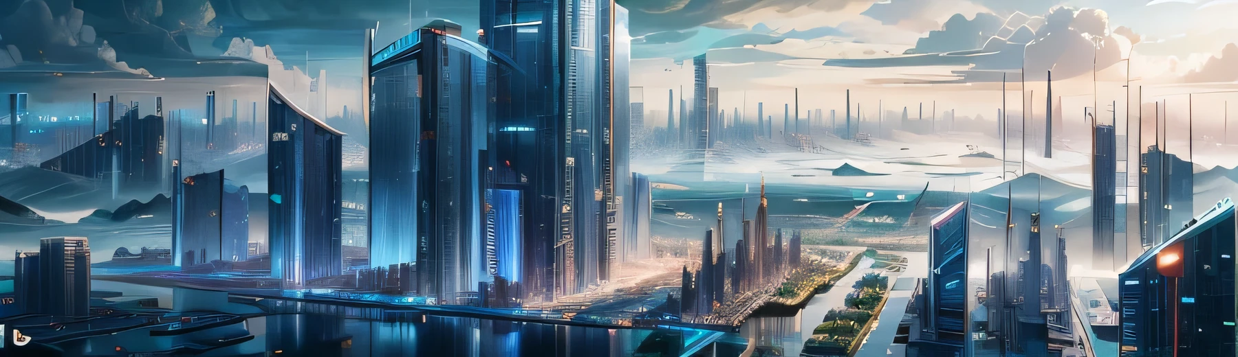 Shenzhen City, China,prosperous future city, Full of new energy vehicles and photovoltaic power generation panels, A man stretches his hand to the sky,real image, HD