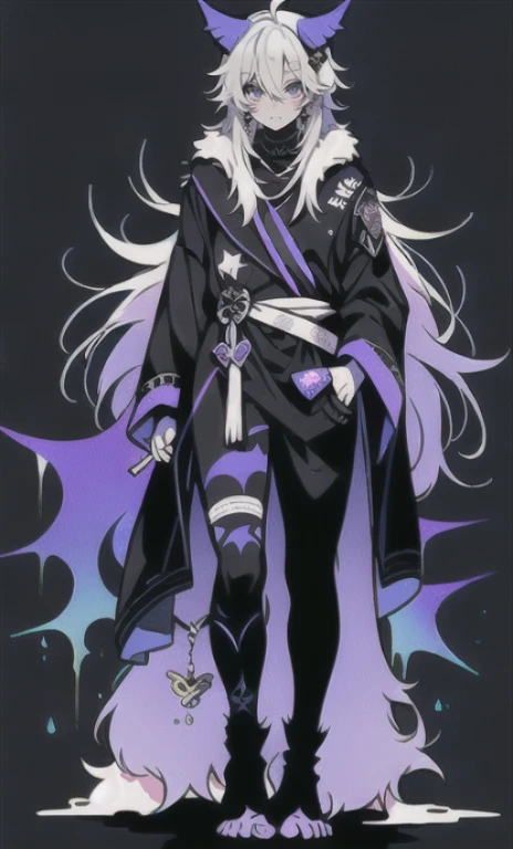 solo, 1boy,「white hair,cerulean blue」{{nighthawk mask}}, There's a man wearing a costume, Farson!!!!, furry Farson, furry characters, furry anime, costume!!!!, female Farson, furry paws furry, Furry shots, the furry is running, there is nothing, very hairy, furry artist, upright, {{{Anthropomorphic Nue}}} virtual youtuber, full body
