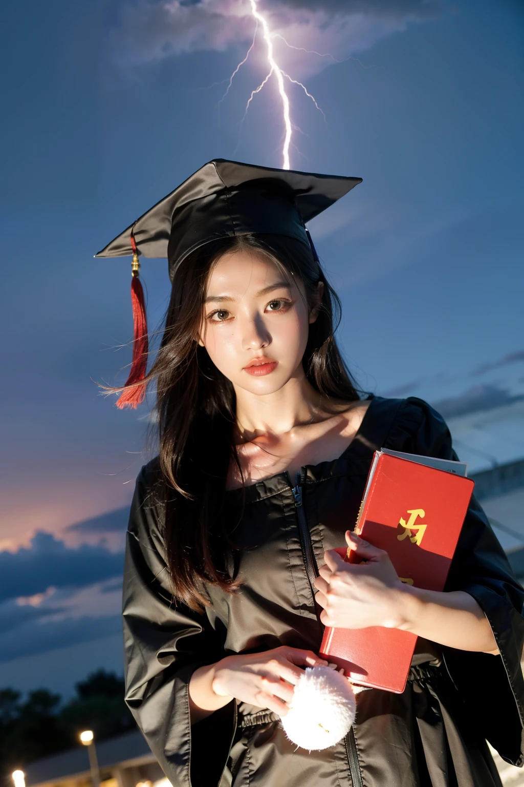 Little Red Book cover，Pictures of lightning protection for college students looking for jobs after graduation。