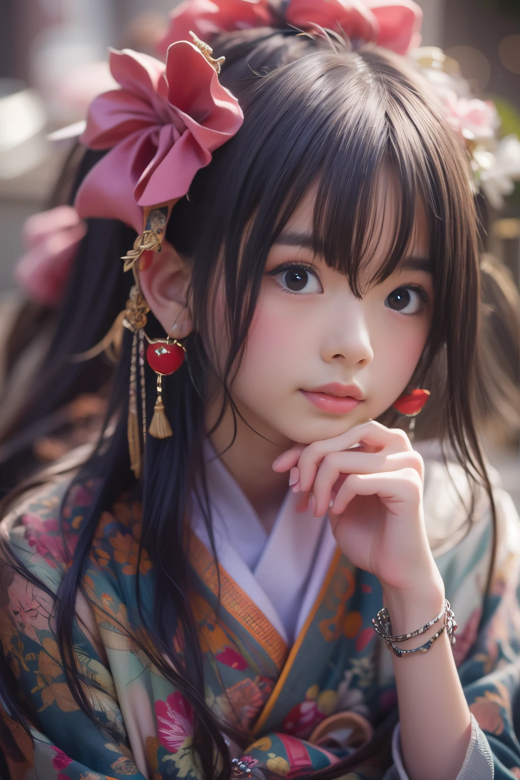 Masterpiece, Top Quality, (Photo: 1.3), Photorealistic, Yuguo, Hanaran, Hanaran, 1 Girl