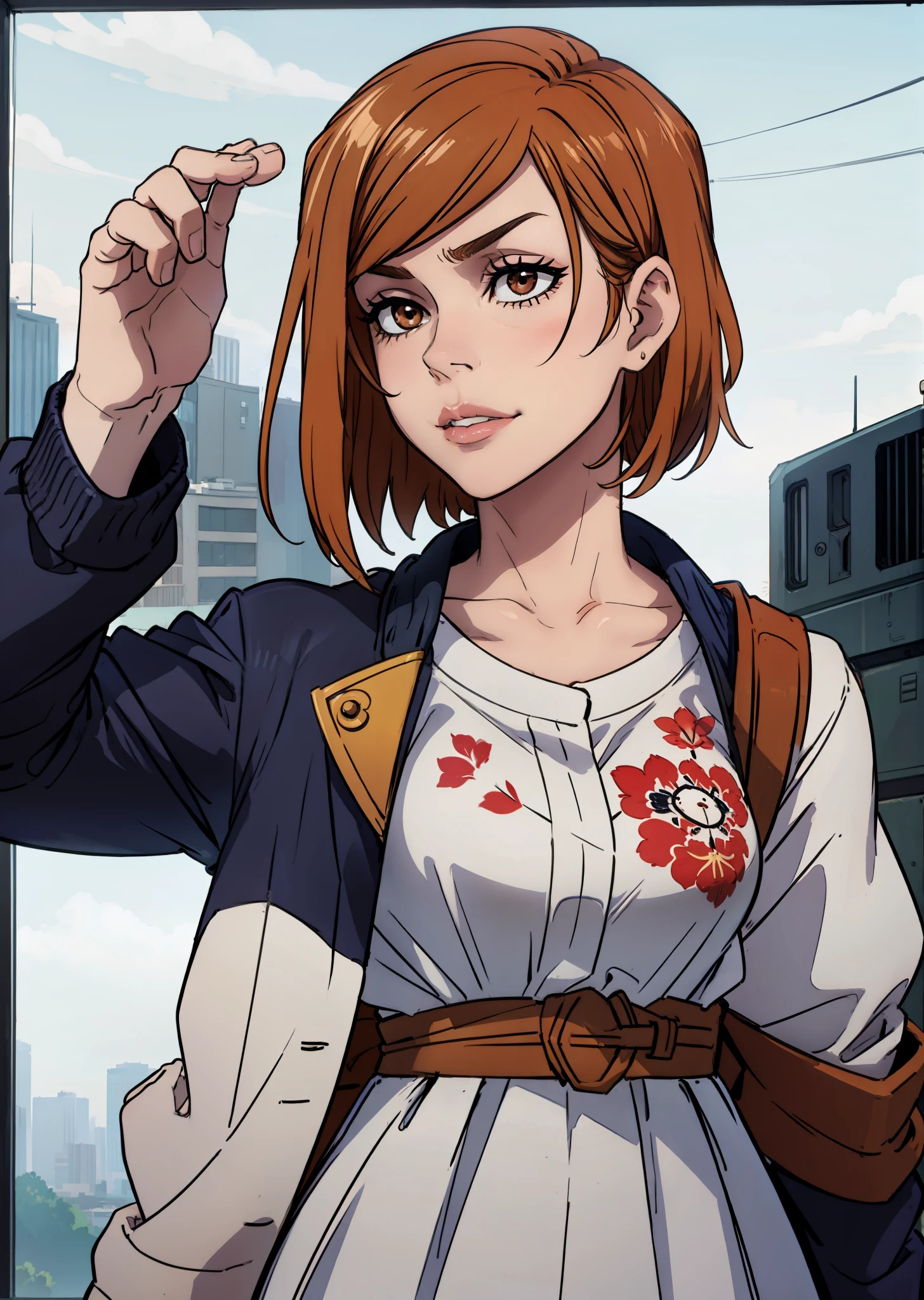 best quality, face portrait, masterpiece, Nobara