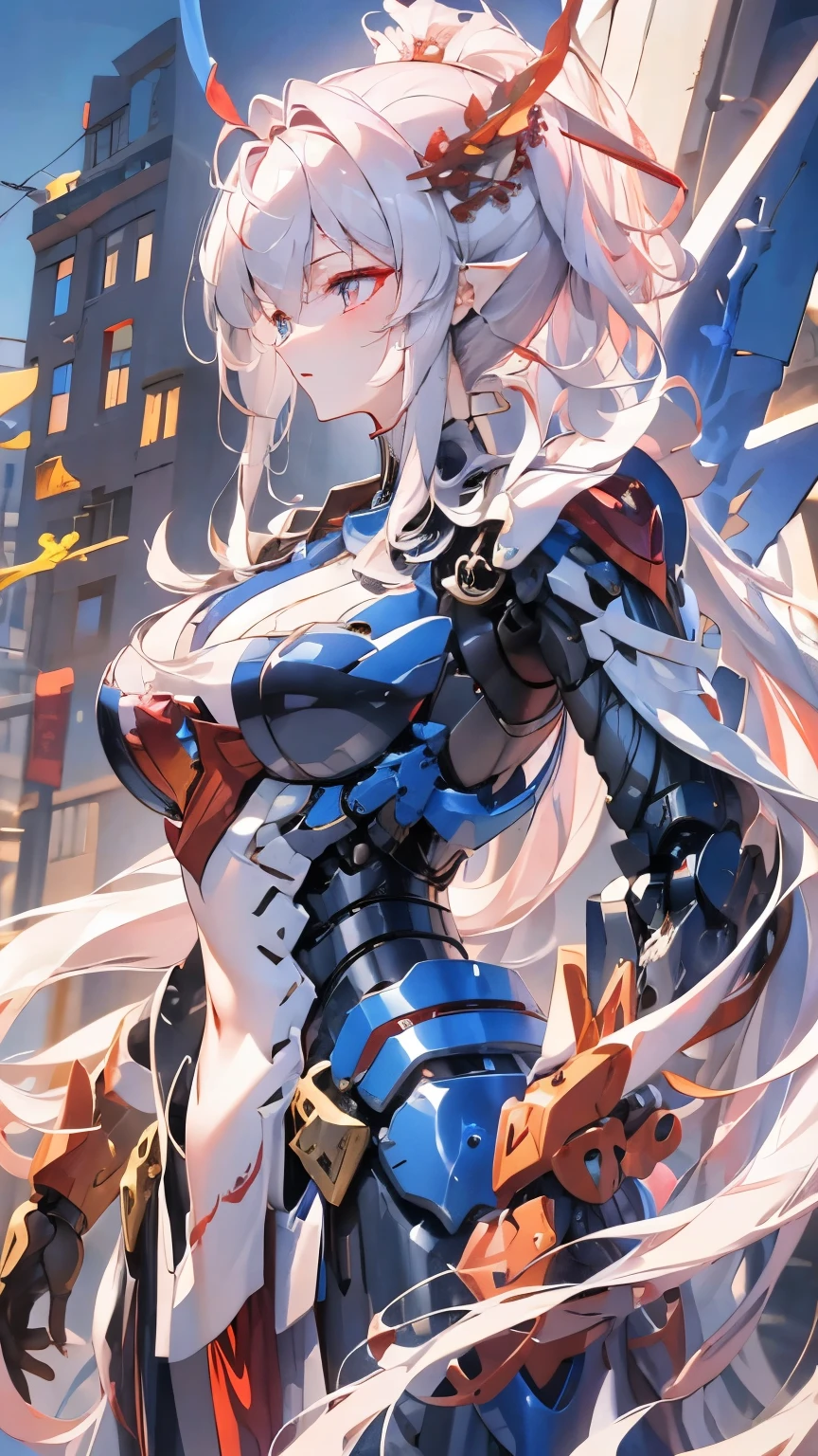 

name：Dragon Armor Divine Weapon Type：Appearance of ancient elemental mecha：The whole body of the Dragon Armor Divine Weapon uses ancient Chinese dragon patterns as the main design elements，combined with bronze、iron、Gold and other metal materials，Presenting a mysterious and mighty posture。The mecha has a huge dragon horn on its head.，The eyes are like two bright gems，Shining with the light of wisdom。The fuselage is covered with scales，As if a sleeping dragon is about to wake up。

function：The Dragon Armor Divine Weapon has powerful attack and defense power，Its arms are equipped with sharp dragon claws，Can perform thunderous claw attacks。The back of the mecha is equipped with a pair of huge dragon wings.，Can provide powerful propulsion in flight state。also，Dragon Armor Divine Weapon also has an advanced intelligent system，Able to learn independently and adapt to various combat environments，Provide users with the best combat strategies。

Story background：The Dragon Armor Magic Weapon is a mysterious weapon in ancient Chinese legends，According to legend, it was created by a steel-making master who was proficient in the art of the five elements.。This master incorporated various elements from ancient China into the design of the mecha，Created a mysterious weapon that combines strength and wisdom。The dragon-armored magic weapon once made great achievements on the ancient battlefield.，Became a legend。

Cultural connotations：The dragon is an auspicious animal in Chinese culture，Represents power、authority and auspiciousness。Incorporate dragon elements into mecha design，Can show the unique charm of ancient Chinese culture，At the same time, it can also remind people of the bravery and fighting skills of ancient China.、The image of a hero with extraordinary wisdom。

In general，The Dragon Armor Divine Weapon not only has powerful combat capabilities,，还蕴含着深厚的Cultural connotations和传奇色彩。it will become a unique work of art，Bring endless imagination and inspiration to people。