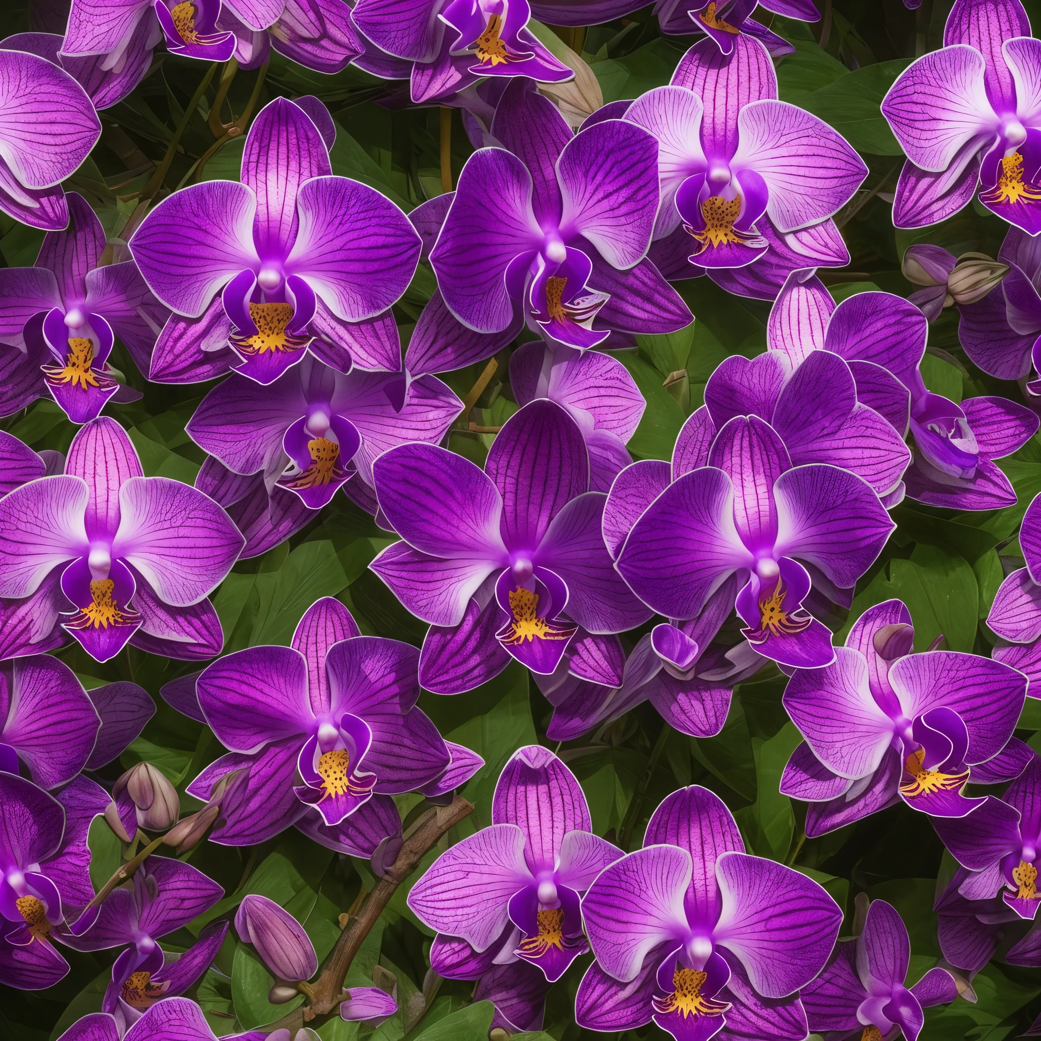 photograph - purple orchids by robert wood, orchids, orchid, moth orchids, orchid stems, her face looks like an orchid, purples, by John Michael Wright, by Leonard Bahr, by Hans Schwarz, glowing purple, purple hues, an orchid flower, by Juergen von Huendeberg, shades of purple, by Jan Rustem, by Eugene Leroy