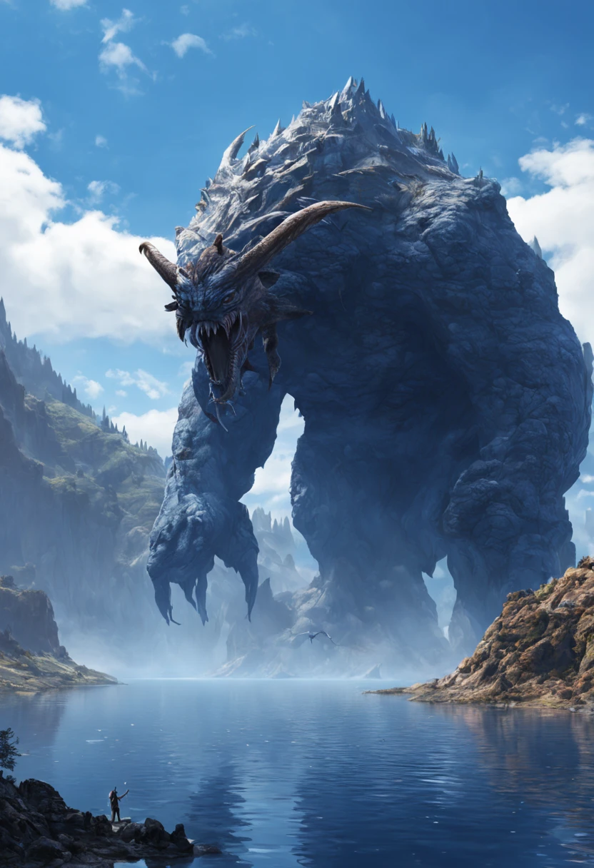 Caldera Lake unidentified giant creature inhabitant, fiction, fantasy.