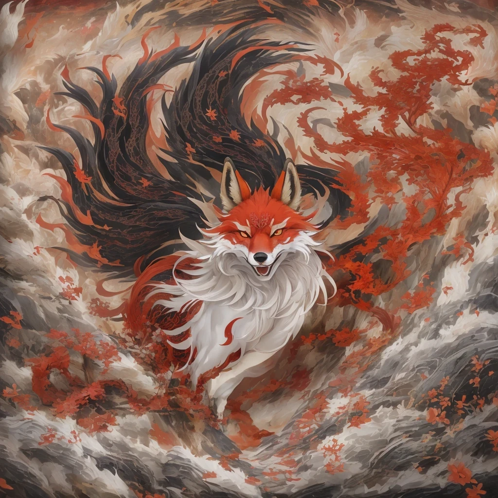 Nine-tailed fox 32k,red and white仙魔界, Chance encounter with Liu Hanshu, He saw his old self in him, Decided to accept him as a disciple, teach him how to protect himself, But because of the hidden star map, Phoenix and the Liu family、Jade Sword Sect builds relationships, Beginning with the death of Liu Hanshu, Qin Yu embarked on the road of confrontation with powerful enemies, work hard, make yourself stronger, Stick to your core path of justice, (nine-tailed fox)eyes full of anger,red and whitenine-tailed fox握緊了拳頭,dash forward,Give the opponent a fatal blow,full body lesbian,Full body nine-tailed fox male mage 32k(傑作canyon超HD)Phoenix(canyon)climb the streets, explosion scene(nine-tailed fox), (dragon), nine-tailed fox憤怒的戰鬥姿態, looking at the ground, batik linen headscarf, 中國red and white圖案長袖服裝, canyonred and whitenine-tailed fox(abstract acrylic splash:1.2)red and white(realistically:1.4),black hair,flour fluttering,rainbow background, high resolution, detail, RAW photos, Sharp Re, Nikon D850 film photo by Jefferies Lee 4 Kodak Portra 400 camera F1.6 guns, colorful, Ultra-realistic and vivid textures, dramatic lighting, Unreal Engine Art Station Trend, Sinest 800,red and white飄逸的霧氣,(((叢林canyon)))The injured line up in the street(OK)climb the streets,Movie Master Instant Image Quality(masterpiece,HD,Ultra high quality,32k) (linen batik scarf), fighting stance, looking at the ground, Linen bandana, 中國nine-tailed fox圖案長袖服裝, 早上的nine-tailed fox(Abstract gouache splash:1.2), dark clouds lightning background,sprinkling