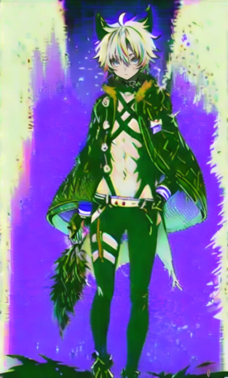 solo, 1boy,「white hair,cerulean blue」long hair、 {{nighthawk mask}},  There&#39;s a man wearing a costume, fox tail farson!!!!, furry farson, furry characters, furry anime, female Farson, furry paws furry, Furry shots, the furry  is running, there is nothing, very hairy, furry artist, upright, {{{Anthropomorphic Nue}}} virtual youtuber, full body