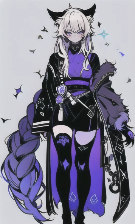 solo, 1boy,「white hair,cerulean blue」long hair、 {{nighthawk mask}}, There's a man wearing a costume, fox tail farson!!!!, furry farson, furry characters, furry anime, female Farson, furry paws furry, Furry shots, the furry is running, there is nothing, very hairy, furry artist, upright, {{{Anthropomorphic Nue}}} virtual youtuber, full body