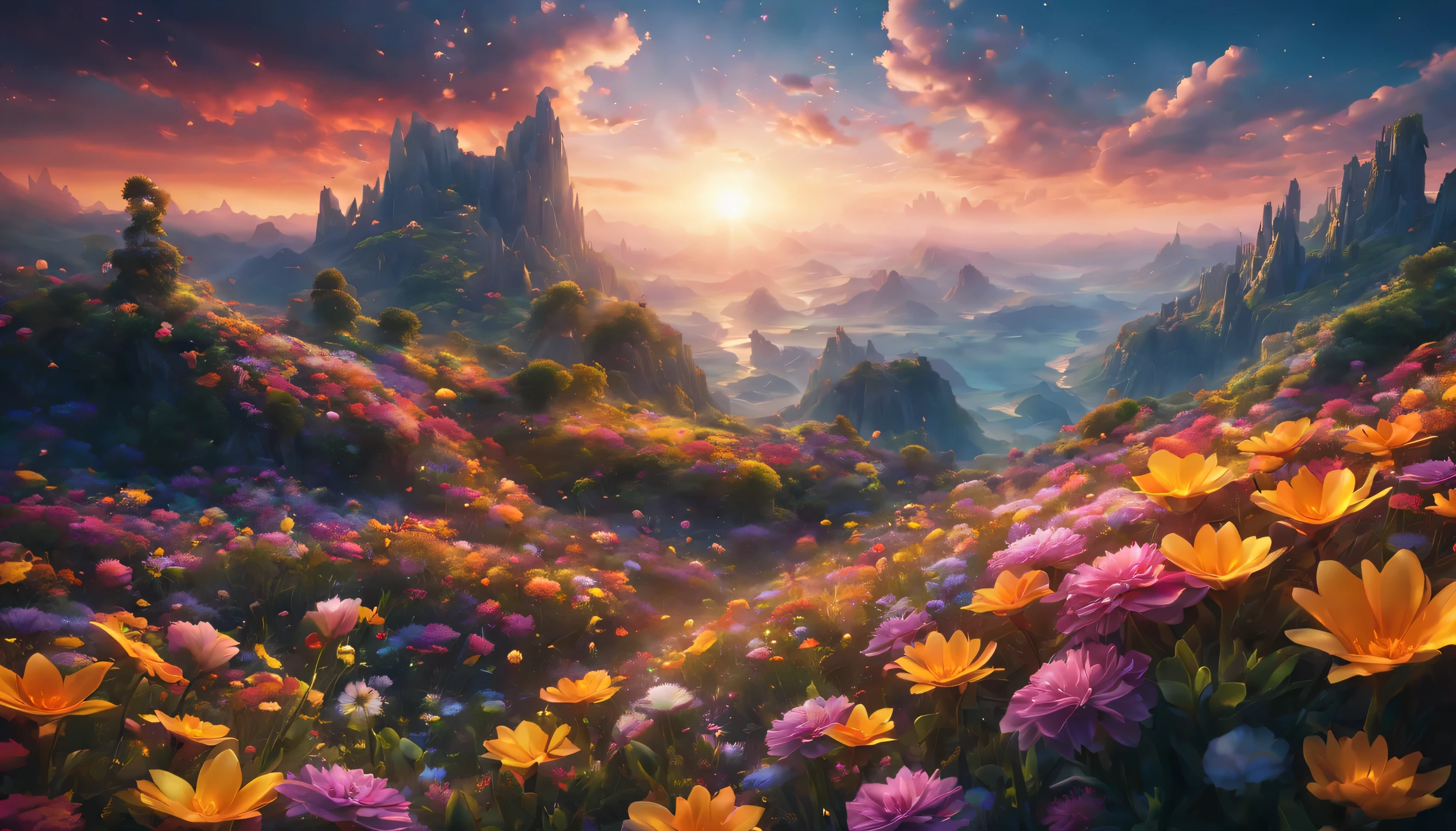 Sea of flowers