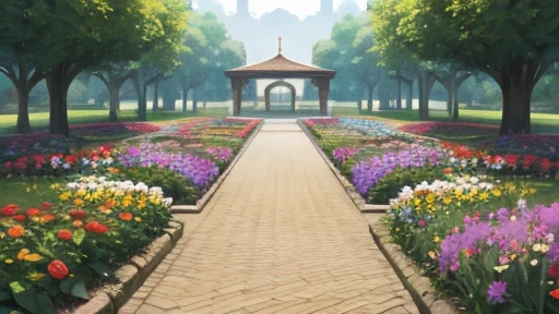 A flower garden
