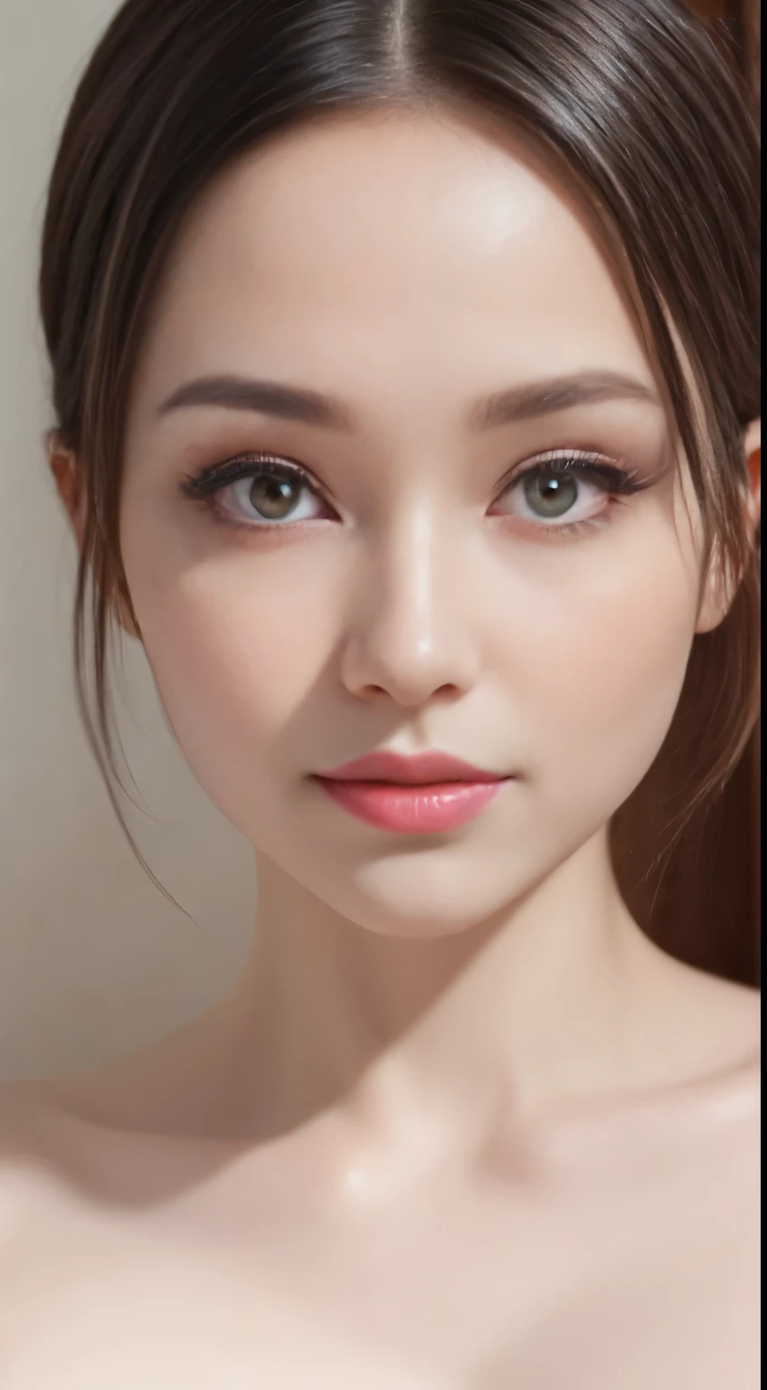 (1 female), 35 years old,beautiful, wonderful face and eyes, Cosmetics highly detailed beautiful face), (sexiest look), (A little plump), (best quality:1.4), (super detailed), (8K wallpaper that integrates extremely detailed CG), RAW photography, professional photography, professional writing, big , ((I'm naked:1.5)), (room), Depth of the bounds written,