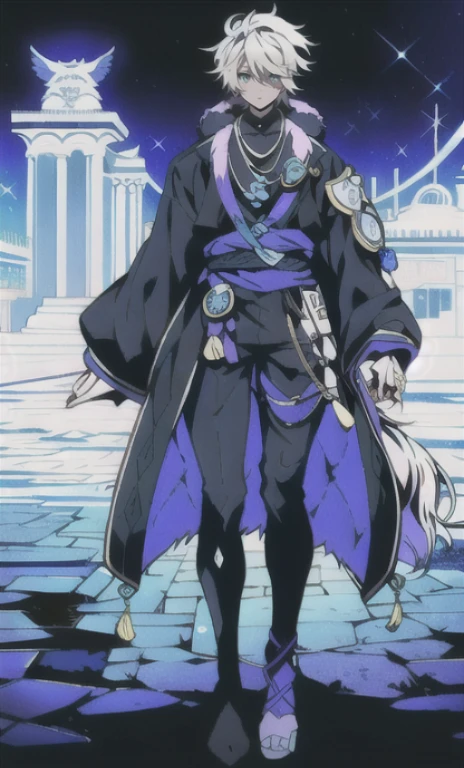 solo, 1boy,「white hair,cerulean blue」long hair、 {{nighthawk mask}},  There&#39;s a man wearing a costume, fox tail farson!!!!, furry farson, furry characters, furry anime, female Farson, furry paws furry, Furry shots, the furry  is running, there is nothing, very hairy, furry artist, upright, {{{Anthropomorphic Nue}}} virtual youtuber, full body