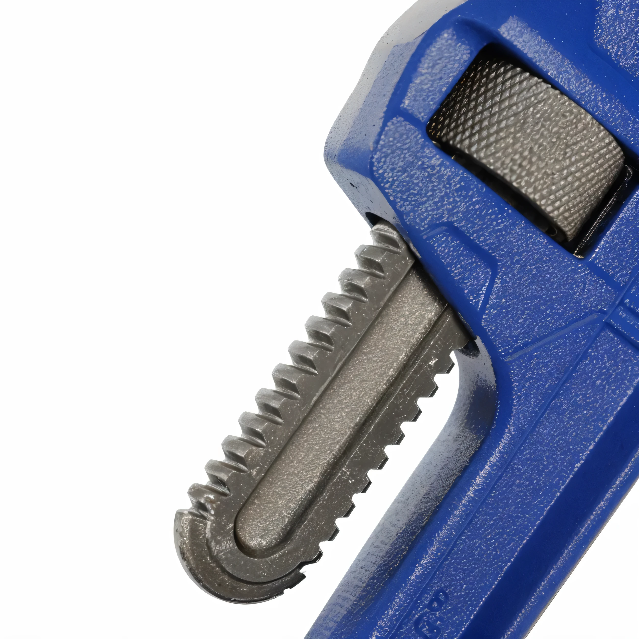 Close-up of wren bird with metal handle, wrench, Gaunt side view close-up, holding a wrench, crescent wrench, wrenches, Product close-up photos, high angle close-up shot, wielding a wrench, Detailed zoom photos, wrench, High-detail product photos, view from above, Very detailed, tool