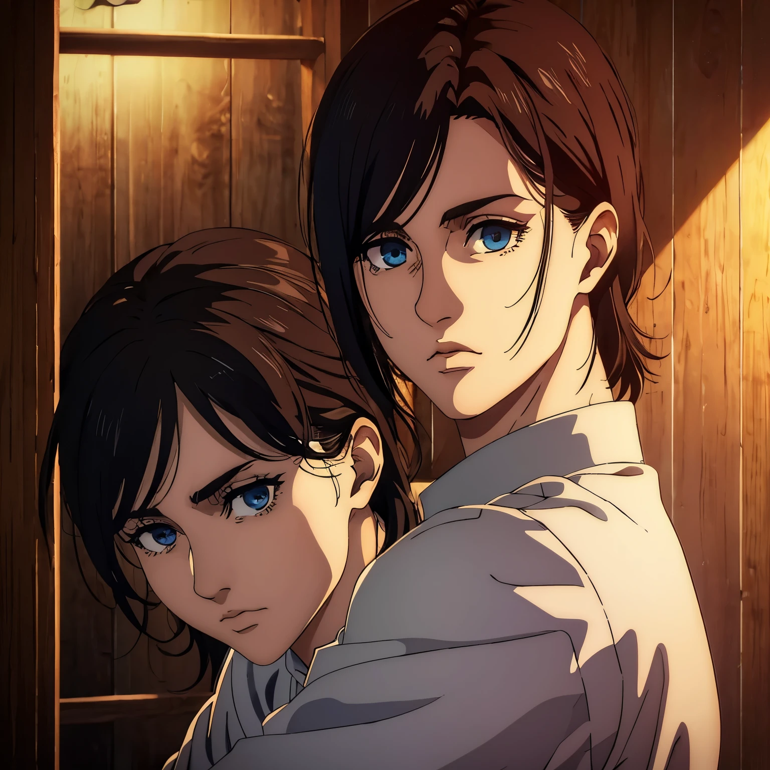 The prompt for the Stable Diffusion is as follows:
"(best quality, highres, masterpiece:1.2), ultra-detailed, (realistic, photorealistic, photo-realistic:1.37), female character, Mappa art style, blue eyes, brown medium hair, hair styled in wolfcut, sharp jawline, she is slim, behind her is a cabin"
Please note,This is the direct output of the prompt,Do not add any prefixes or descriptions。