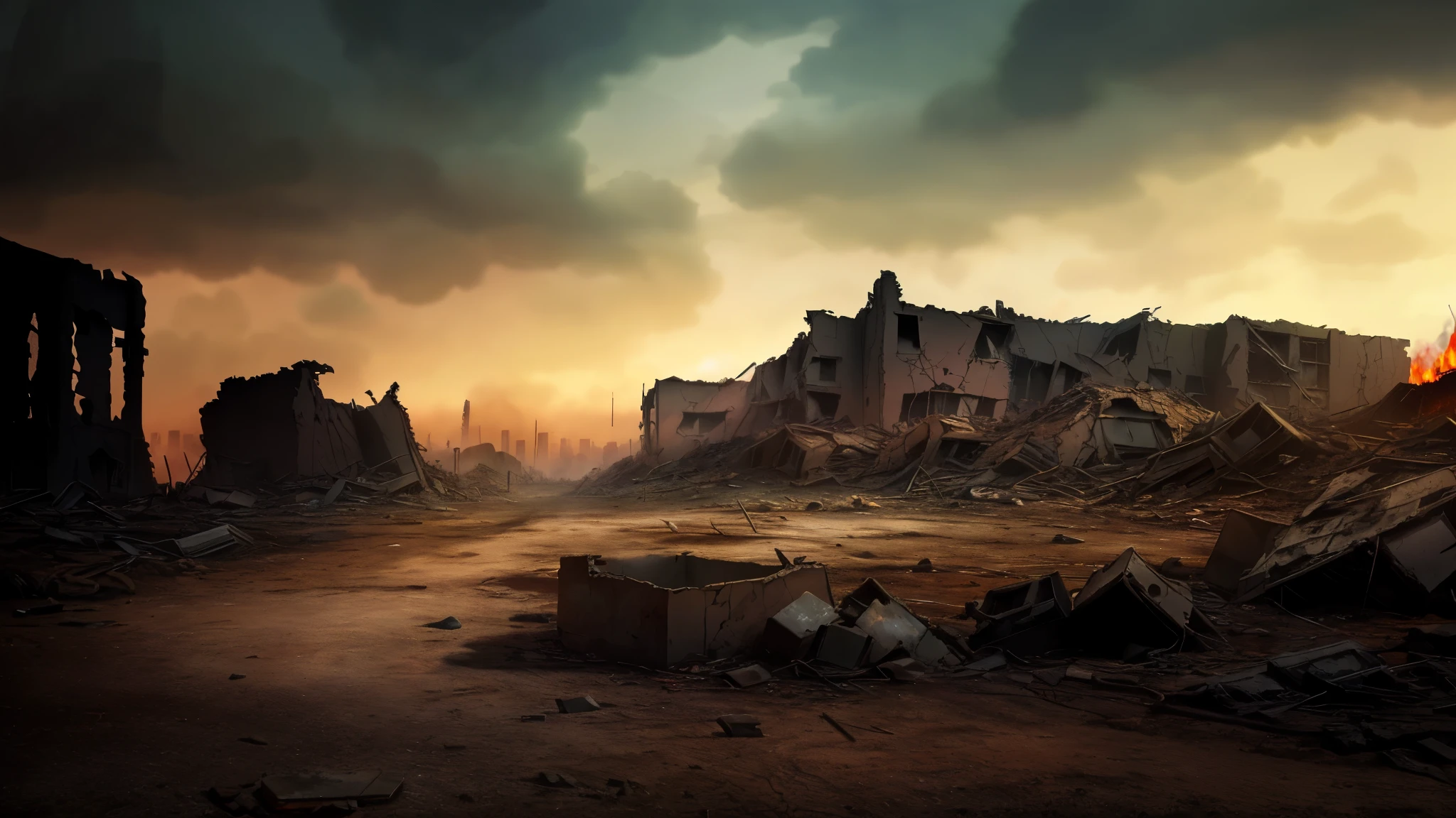 Game scene conceptual design, highly realistic Unreal Engine rendering