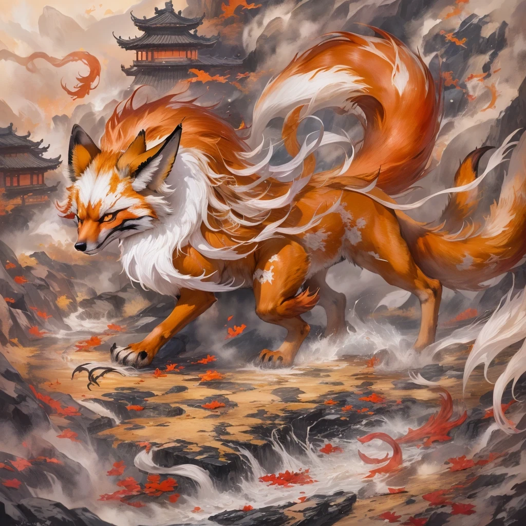 Nine-tailed fox 32k,Telephoto tilt-shift micro viewing angle,red and white仙魔界, Chance encounter with Liu Hanshu, He saw his old self in him, Decided to accept him as a disciple, teach him how to protect himself, But because of the hidden star map, Phoenix and the Liu family、Jade Sword Sect builds relationships, Beginning with the death of Liu Hanshu, Qin Yu embarked on the road of confrontation with powerful enemies, work hard, make yourself stronger, Stick to your core path of justice, (nine-tailed fox)eyes full of anger,red and whitenine-tailed fox握緊了拳頭,dash forward,Give the opponent a fatal blow,full body lesbian,Full body nine-tailed fox male mage 32k(傑作canyon超HD)Phoenix(canyon)climb the streets, explosion scene(nine-tailed fox), (dragon), nine-tailed fox憤怒的戰鬥姿態, looking at the ground, batik linen headscarf, 中國red and white圖案長袖服裝, canyonred and whitenine-tailed fox(abstract acrylic splash:1.2)red and white(realistically:1.4),black hair,flour fluttering,rainbow background, high resolution, detail, RAW photos, Sharp Re, Nikon D850 film photo by Jefferies Lee 4 Kodak Portra 400 camera F1.6 guns, colorful, Ultra-realistic and vivid textures, dramatic lighting, Unreal Engine Art Station Trend, Sinest 800,red and white飄逸的霧氣,(((叢林canyon)))The injured line up in the street(OK)climb the streets,Movie Master Instant Image Quality(masterpiece,HD,Ultra high quality,32k) (linen batik scarf), fighting stance, looking at the ground, Linen bandana, 中國nine-tailed fox圖案長袖服裝, 早上的nine-tailed fox(Abstract gouache splash:1.2), dark clouds lightning background,sprinkling