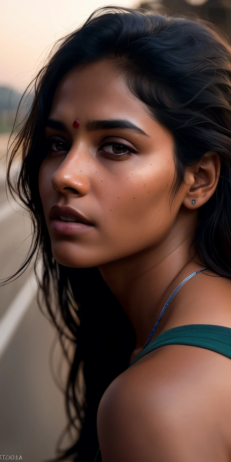 beautiful mature Indian college girl, in nude, outside on track field, ((slim, )), photorealistic, photo, masterpiece, realistic, realism, photorealism, high contrast, photorealistic digital art trending on Artstation 8k HD high definition detailed realistic, detailed, skin texture, hyper detailed, realistic skin texture, armature, best quality, ultra high res, (photorealistic:1.4),, high resolution, detailed, raw photo, sharp re, by lee jeffries nikon d850 film stock photograph 4 kodak portra 400 camera f1.6 lens rich colors hyper realistic lifelike texture dramatic lighting unrealengine trending on artstation cinestill 800,