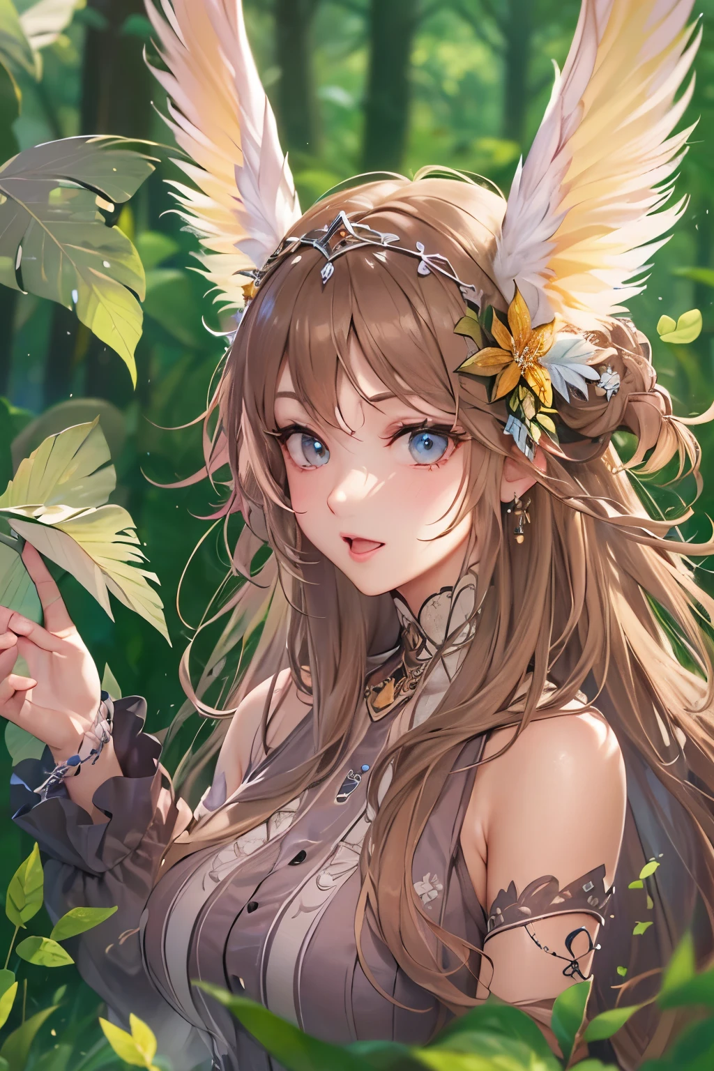 Satono Diamond(Horse Girl)、Dark green negligee、A beautiful girl with horse ears against the backdrop of a starry night sky。Gummy Smile、Hands behind your head