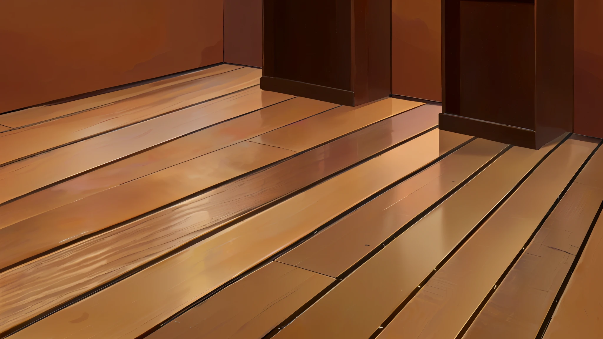 there is a picture of a wooden floor with a brown wall, wooden floor boards, wood effect, wooden floor, wood floor, tropical wood, wood planks, wooden floors, hardwood floor boards, deck, extreme hight detail, floors, wood, with detailed wood, realistic depth, flat texture, depth detail, realistic image, unreal detail, hyper detailed scene anime style, anime background, 4k anime, 4k anime background, 4k detailed, 4k resolutions,
