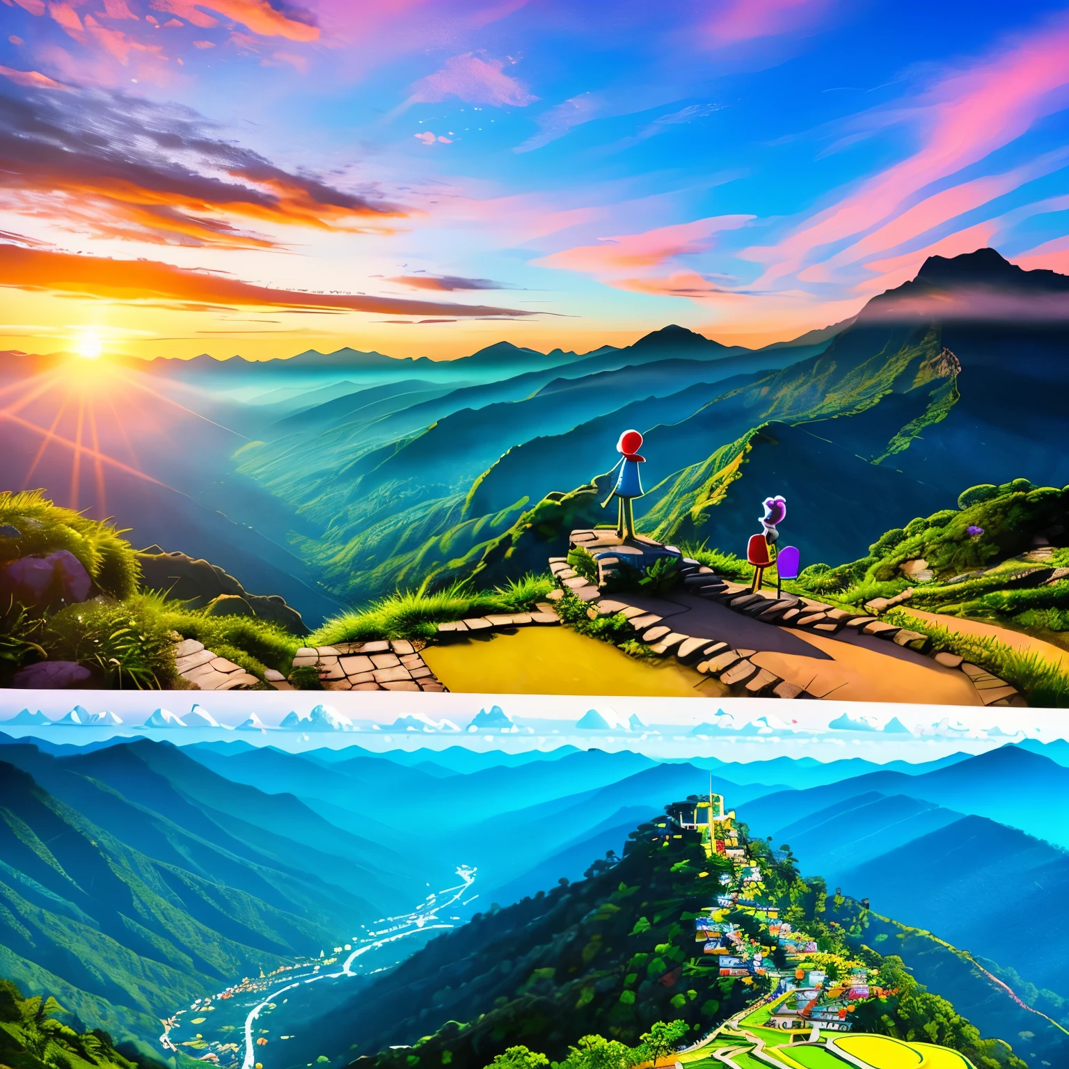 Write on top of image: "Trip to Kodaikanal - Whimsical Cartoon of Kodaikanal scenic views"

Cartoon Style Illustration,
Detailed and Playful Artwork,
A Beautiful Journey: Kodaikanal,
Bold and Vibrant Colors,
Exquisite Kodaikanal Landscapes,
Tourist attractions in Kodaikanal,
Hand-drawn Charm and Personality,
A Must-Visit Destination,
Travel Memories to cherish,
Stylized and Engaging.

By: [Your Name], Cartoonist.