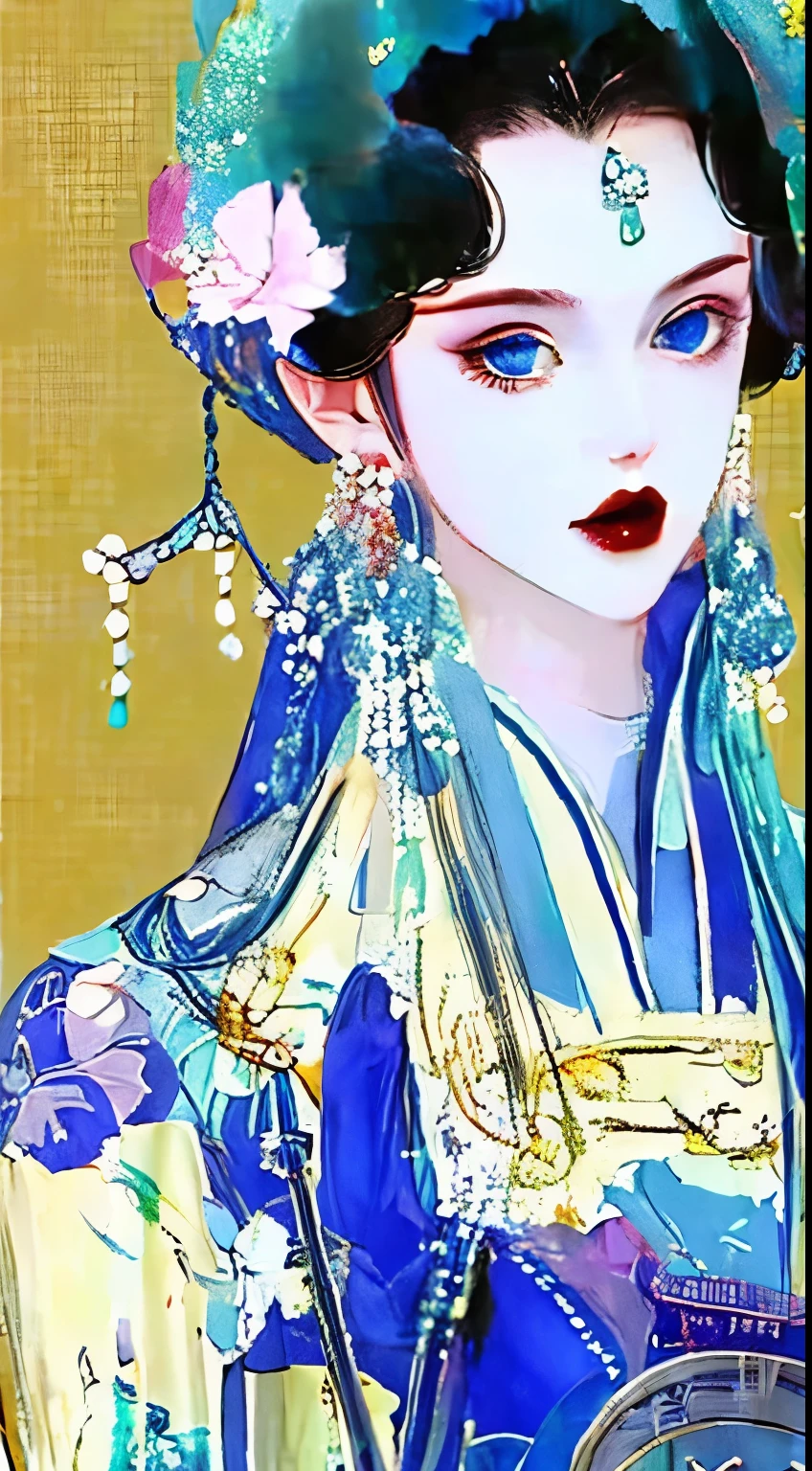 best quality, High_solve, clearly_image, Detailed background ,girl, random wear and tear,flower,