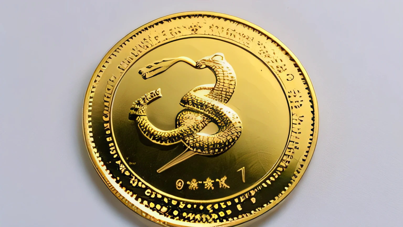 snake gold coin