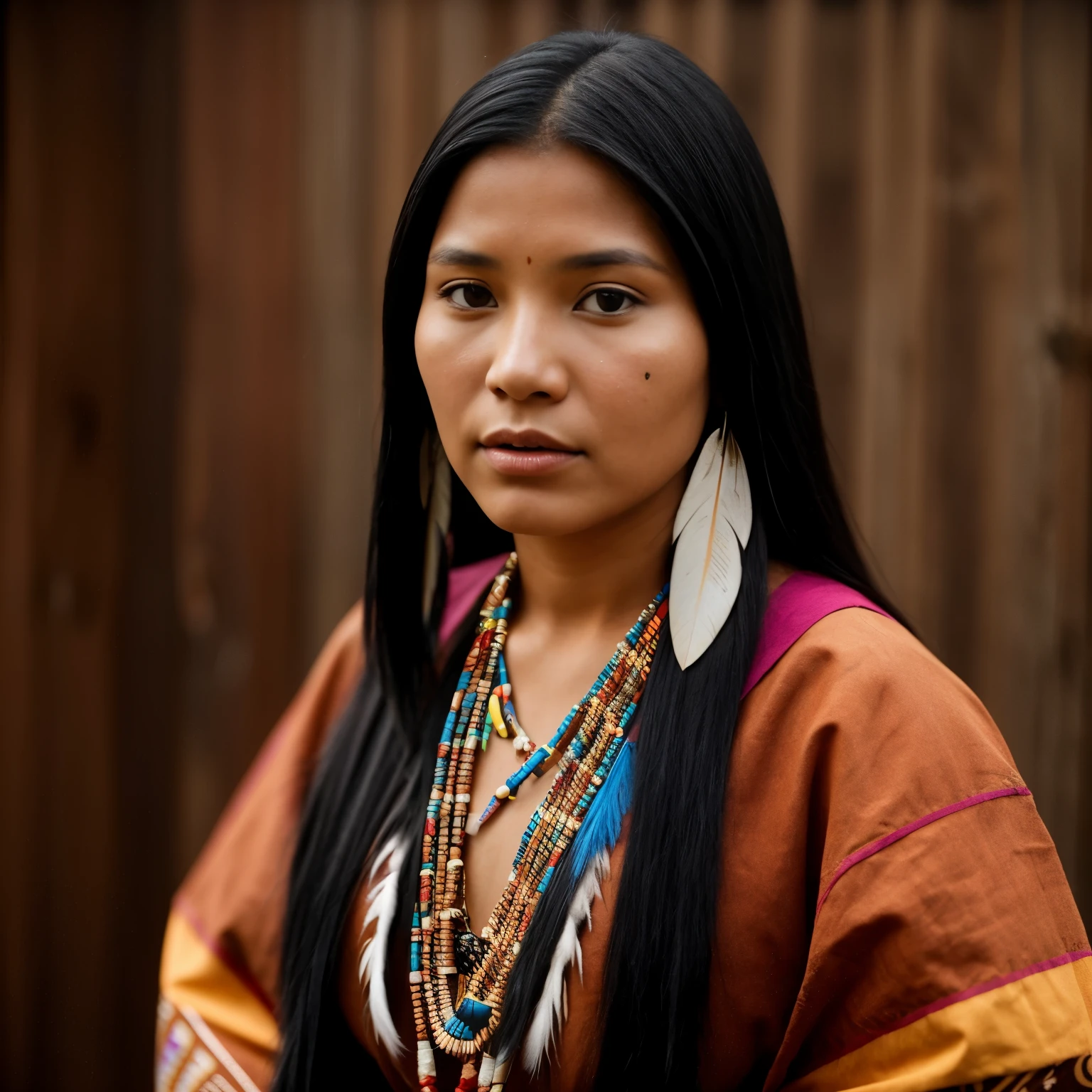 a beautiful indigenous woman