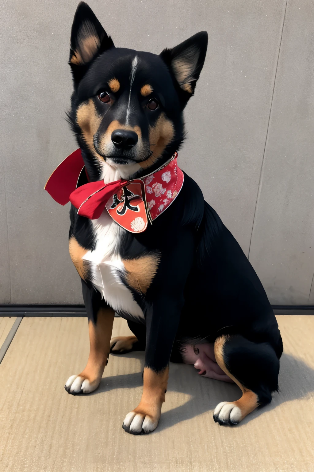 Brown Japanese dog medium size