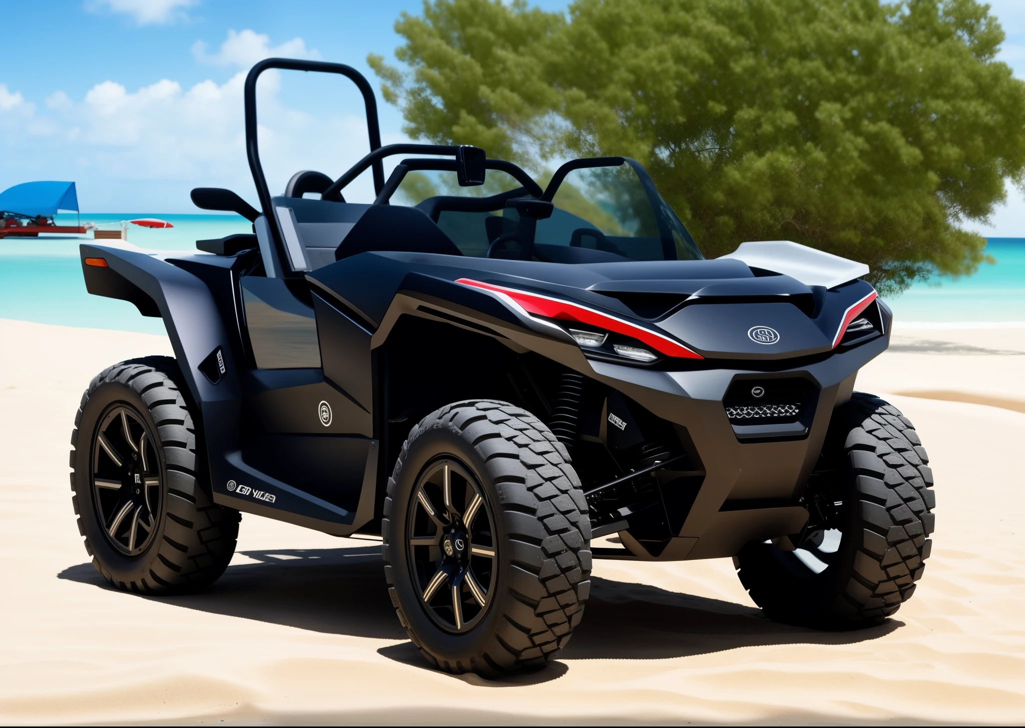 A beach buggy,best quality,masterpiece,high resolution