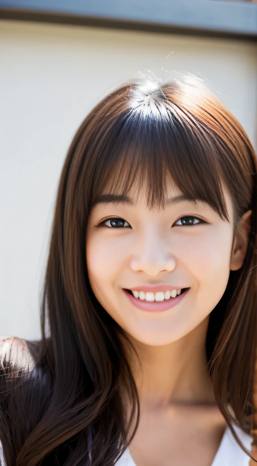Japanese ),((beautiful girl)),cleavage,An expression that imagines something pleasant:1.2,(perfect body beauty:1.2),((perfect body)),(shy smile),beautiful teeth,